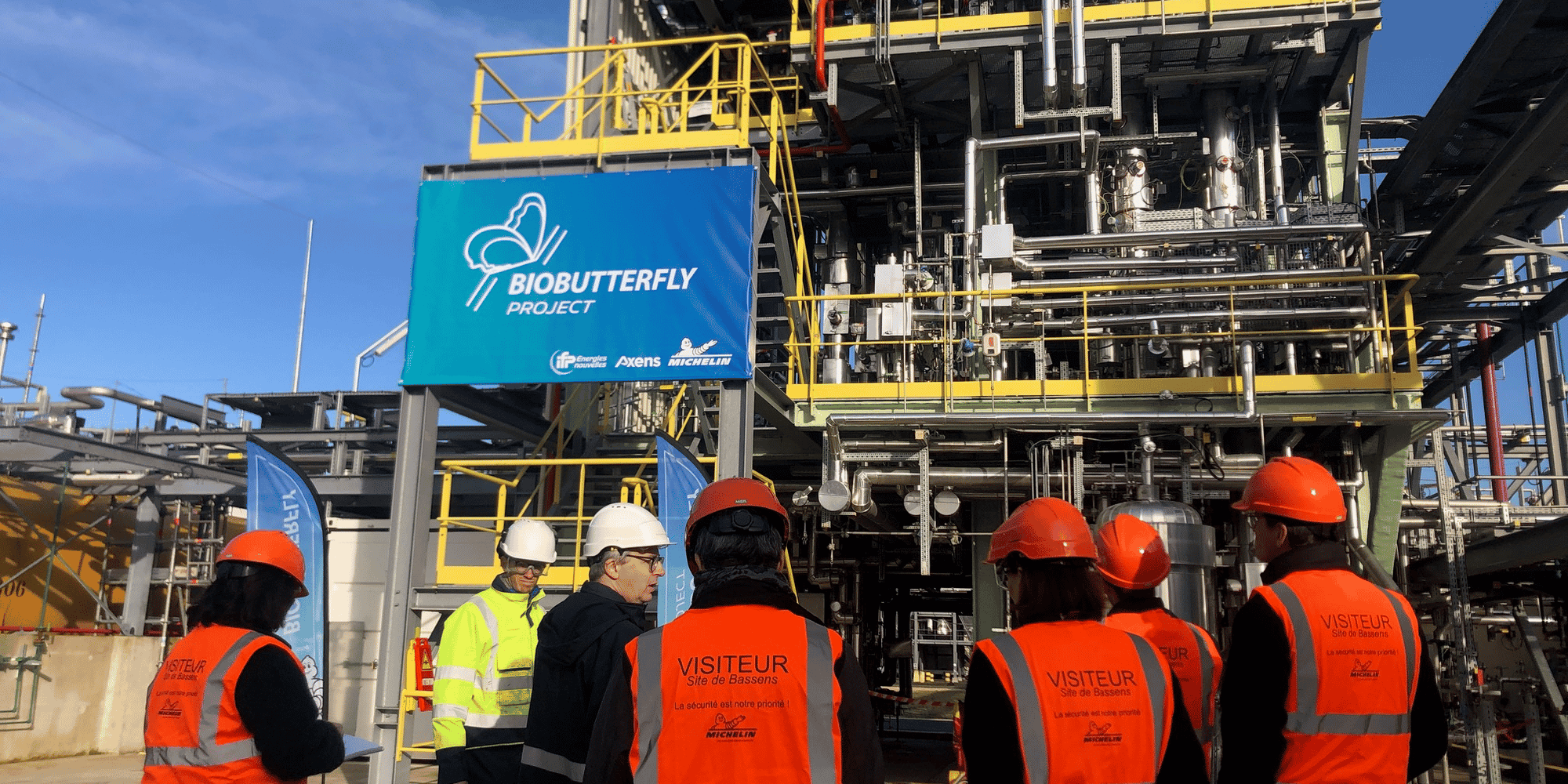 Issu de son programme de recherche Biobutterfly, le démonstrateur industriel de Michelin est entré en service en 2023 à Bassens.