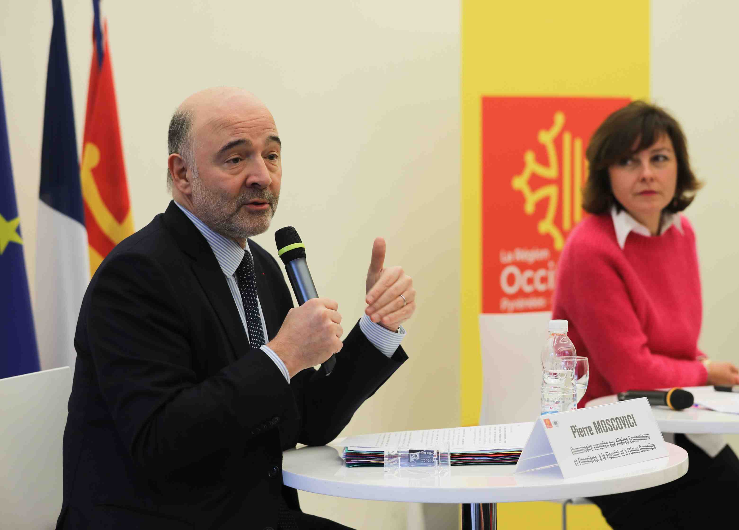 Visite de Pierre Moscovici à Toulouse février 2018