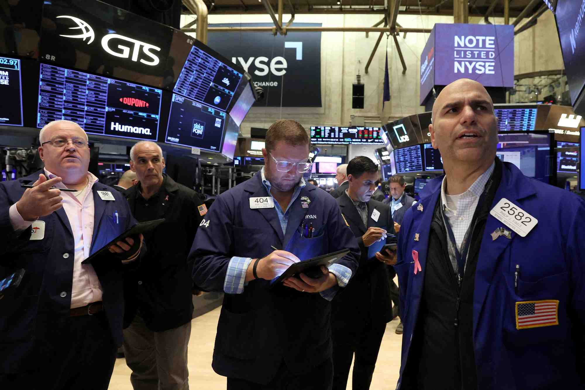 Des traders a la bourse de new york