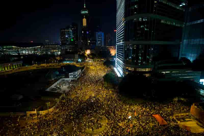 Grande manifestation pro-démocratie à Hong Kong
