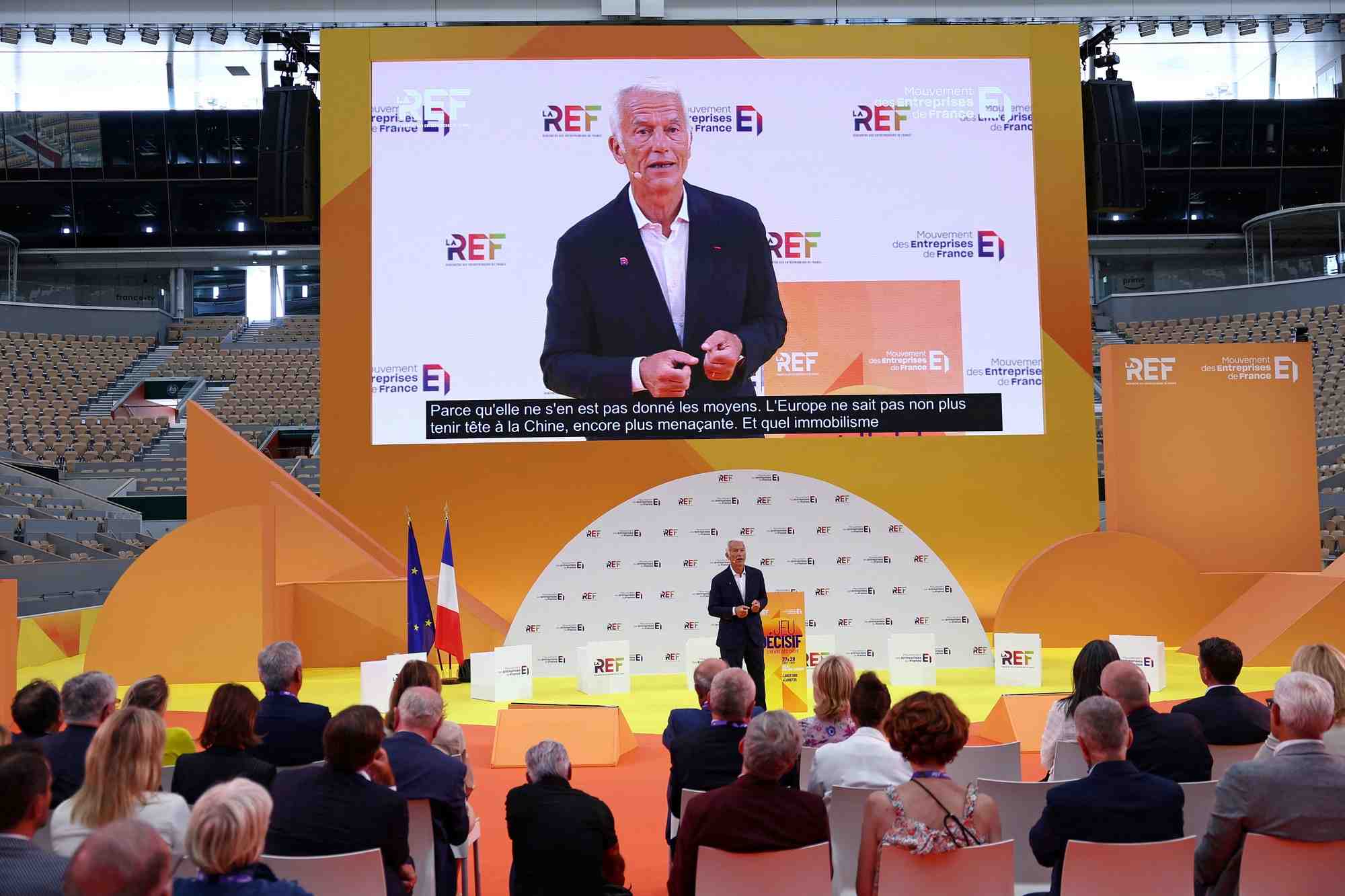 Le patron des patrons, Patrick Martin, a fermement tancé la classe politique à la tribune de la REF 2025.