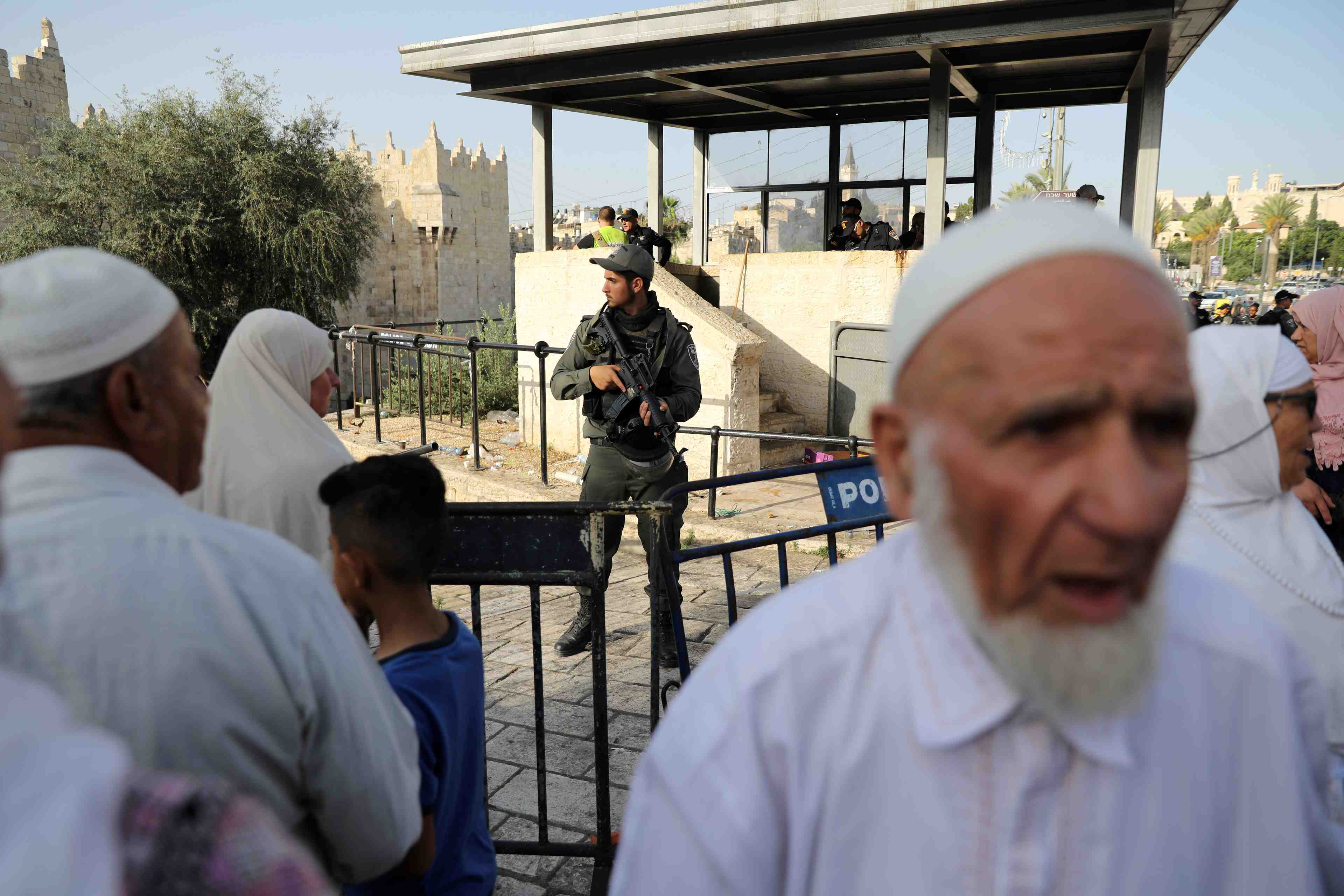 Un palestinien abattu par la police israelienne a jerusalem