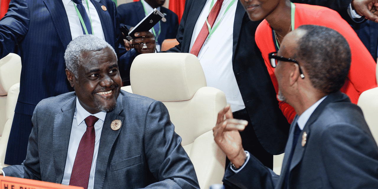 Moussa FAki Mahamat Paul Kagame Union africaine