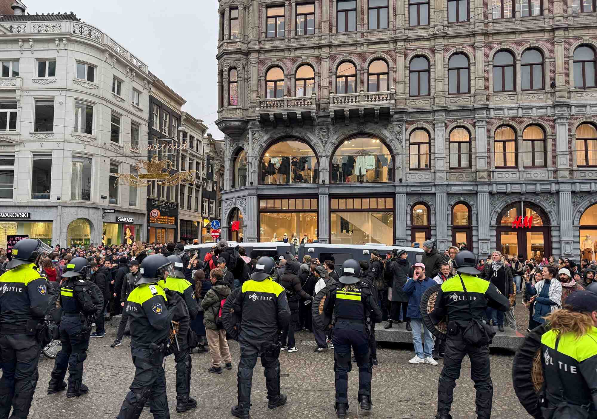 Manifestation pro-palestinienne interdite a amsterdam