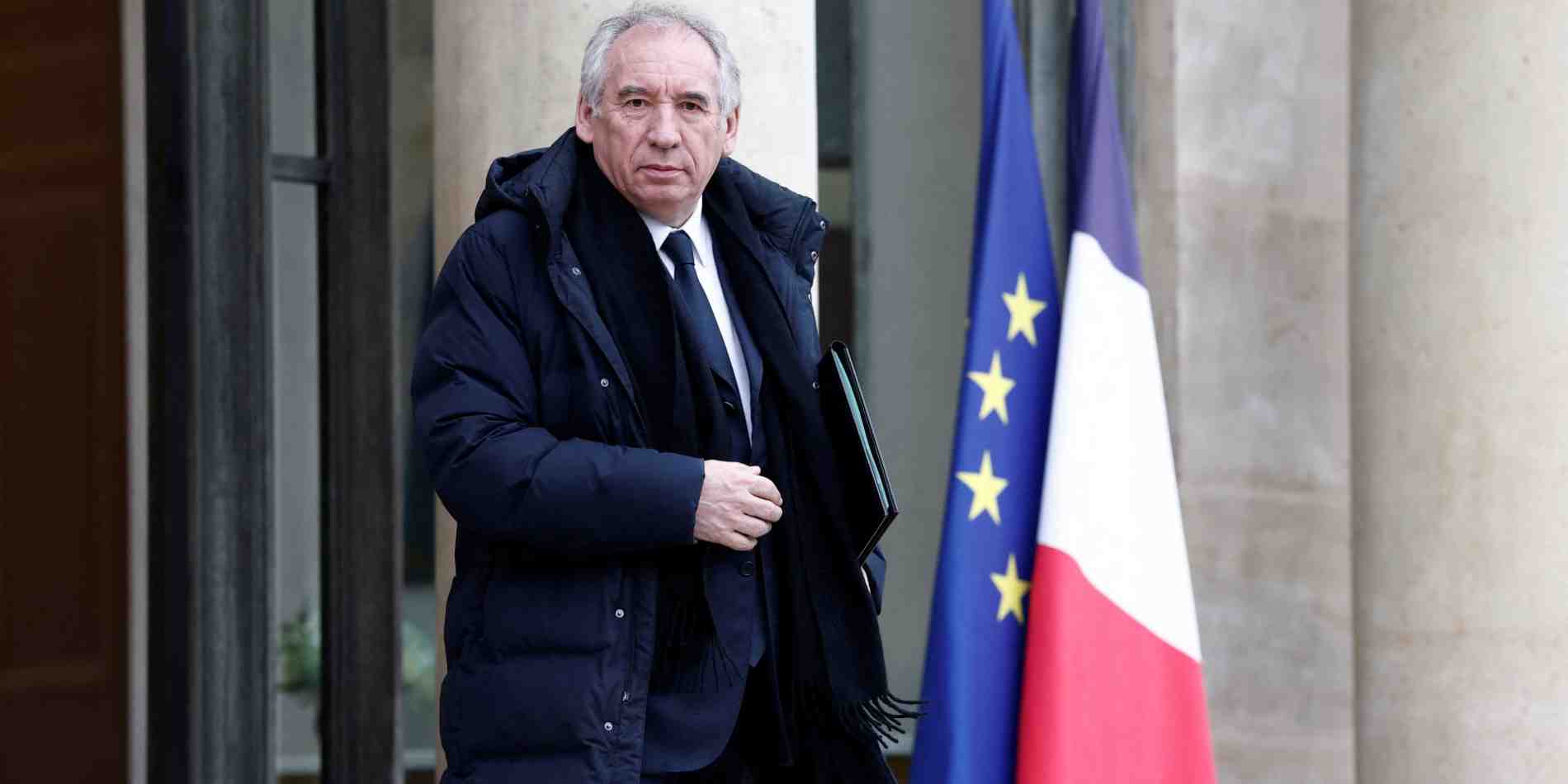 Le Premier ministre François Bayrou à la sortie du conseil des ministres ce mercredi 22 janvier.