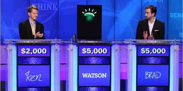 En 2011, une IA d'IBM nommée Watson remporte le jeu télévisé Jeopardy!