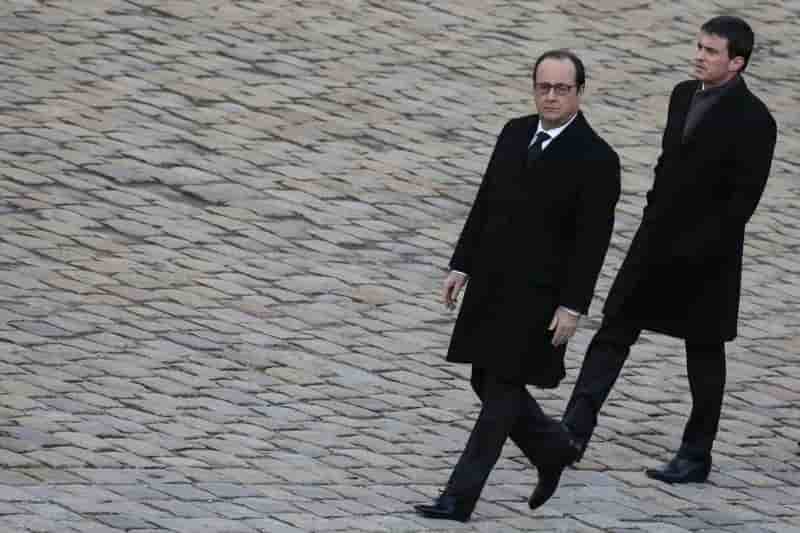 Les cotes de confiance de hollande et valls chutent a nouveau