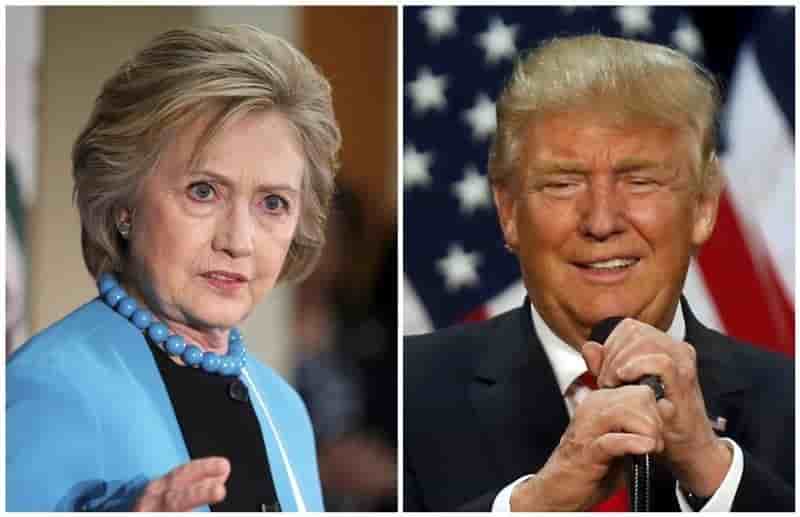 Avance a deux chiffres d'hillary clinton face a donald trump