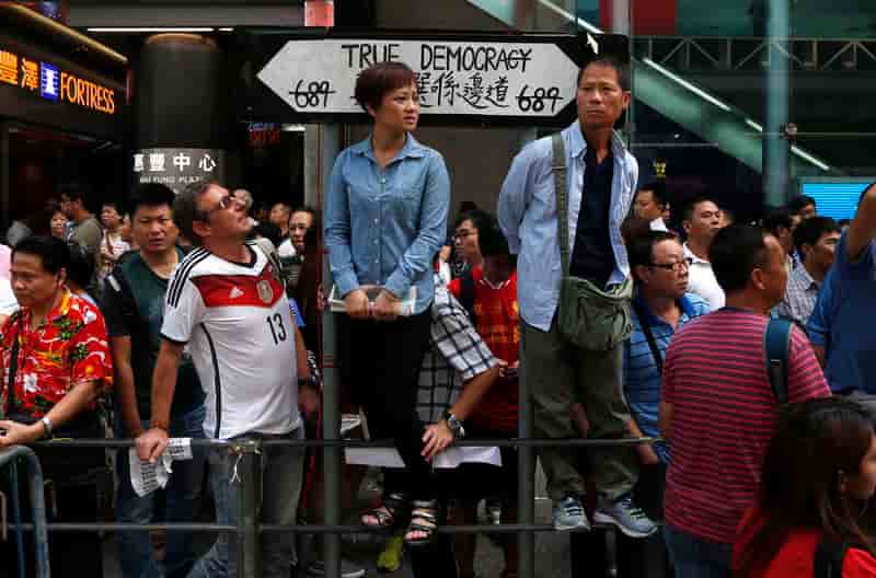 Les manifestants Hongkongais reviennent en force à Mong Kok