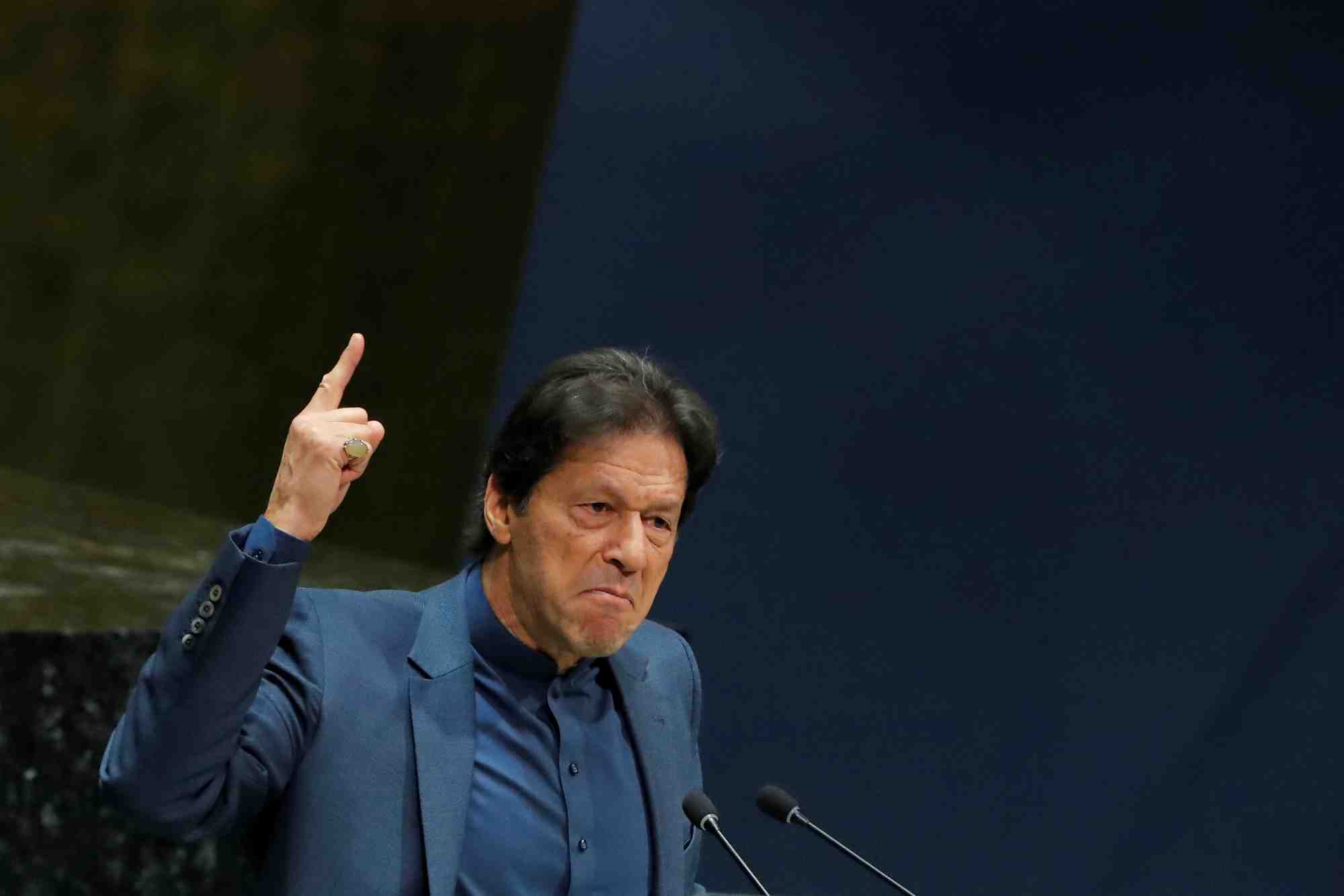 Imran khan s'adresse a la 74e session de l'assemblee generale des nations unies au siege de l'onu a new york
