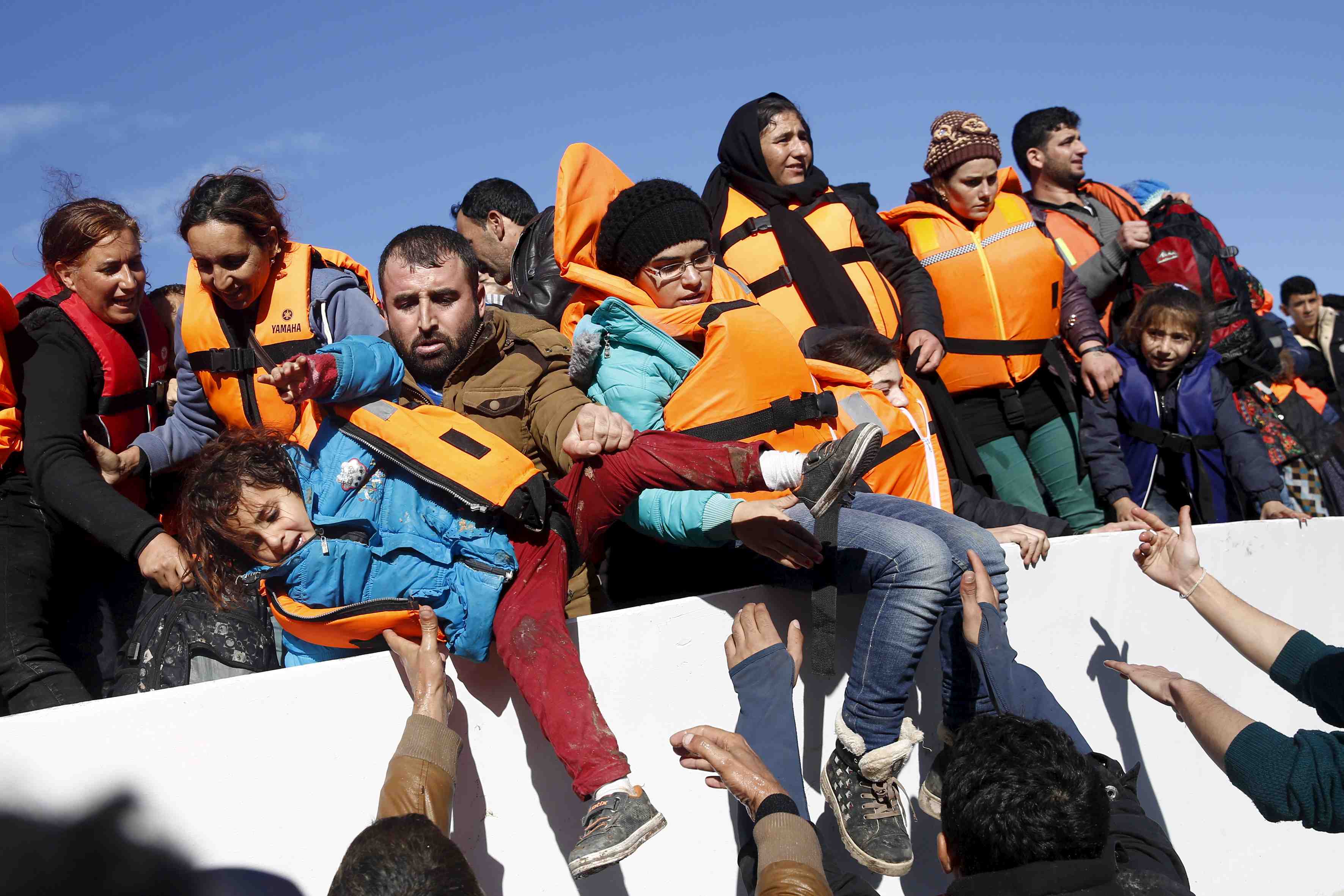 Le flux de migrants vers la grece en forte baisse en nombre