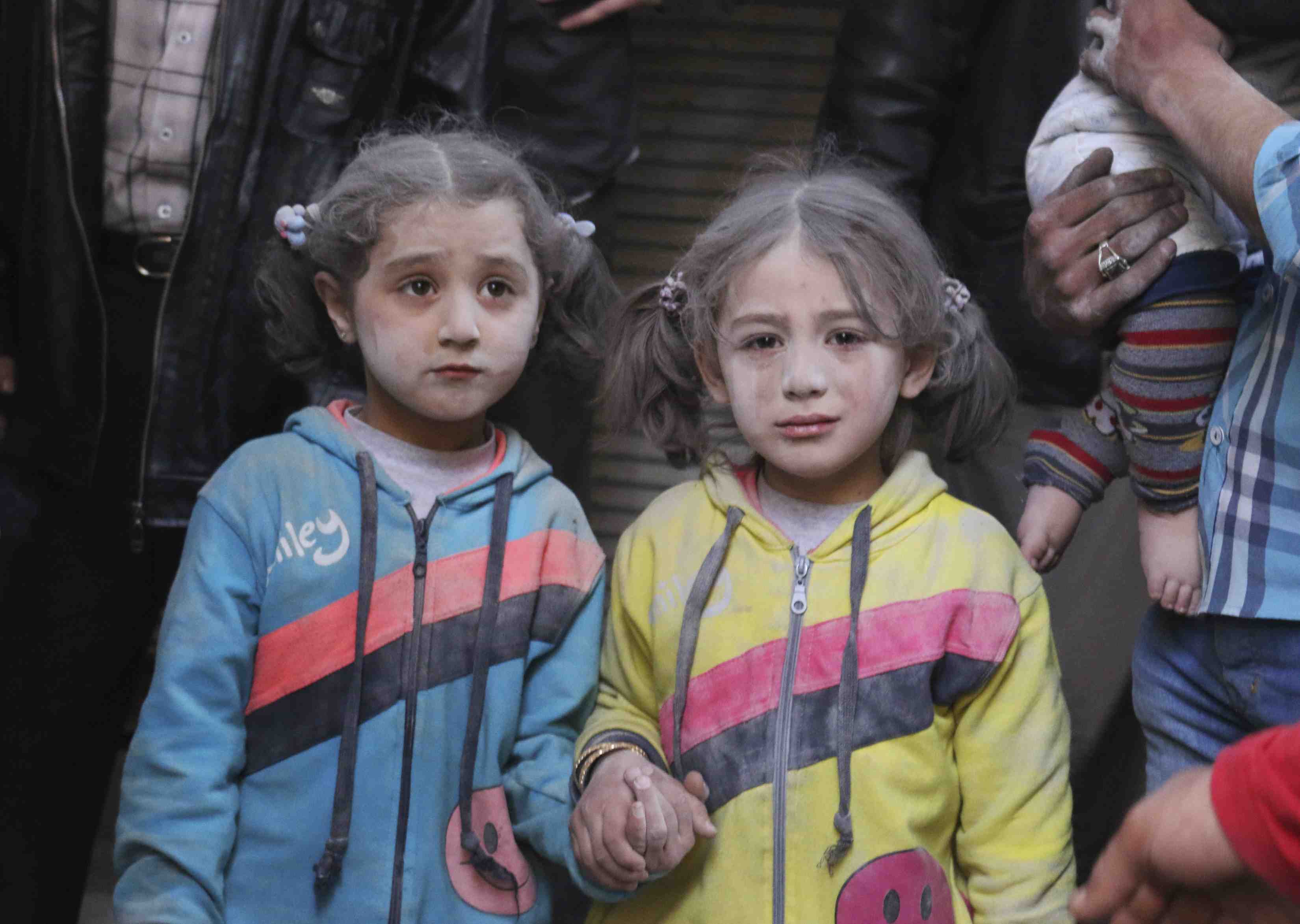 Un quartier d'alep bombarde par les rebelles syriens