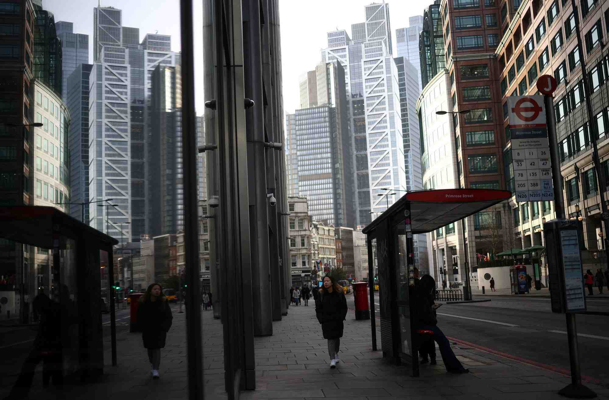 Le quartier financier de londres