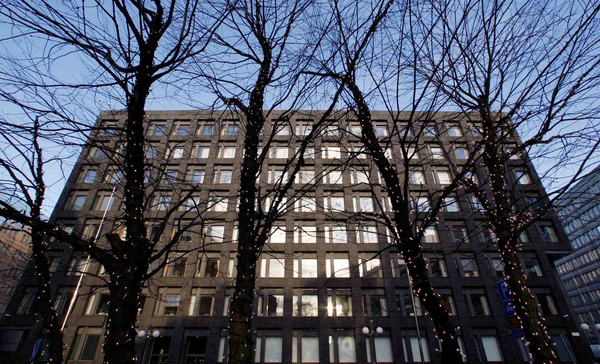 Photo d'archives de la banque centrale suedoise, photographiee a stockholm