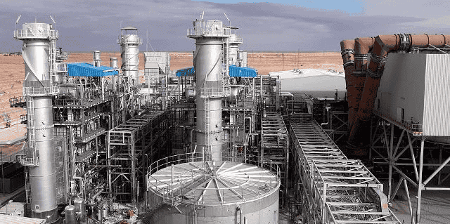 La centrale électrique mixte Hassi R'mel Algérie