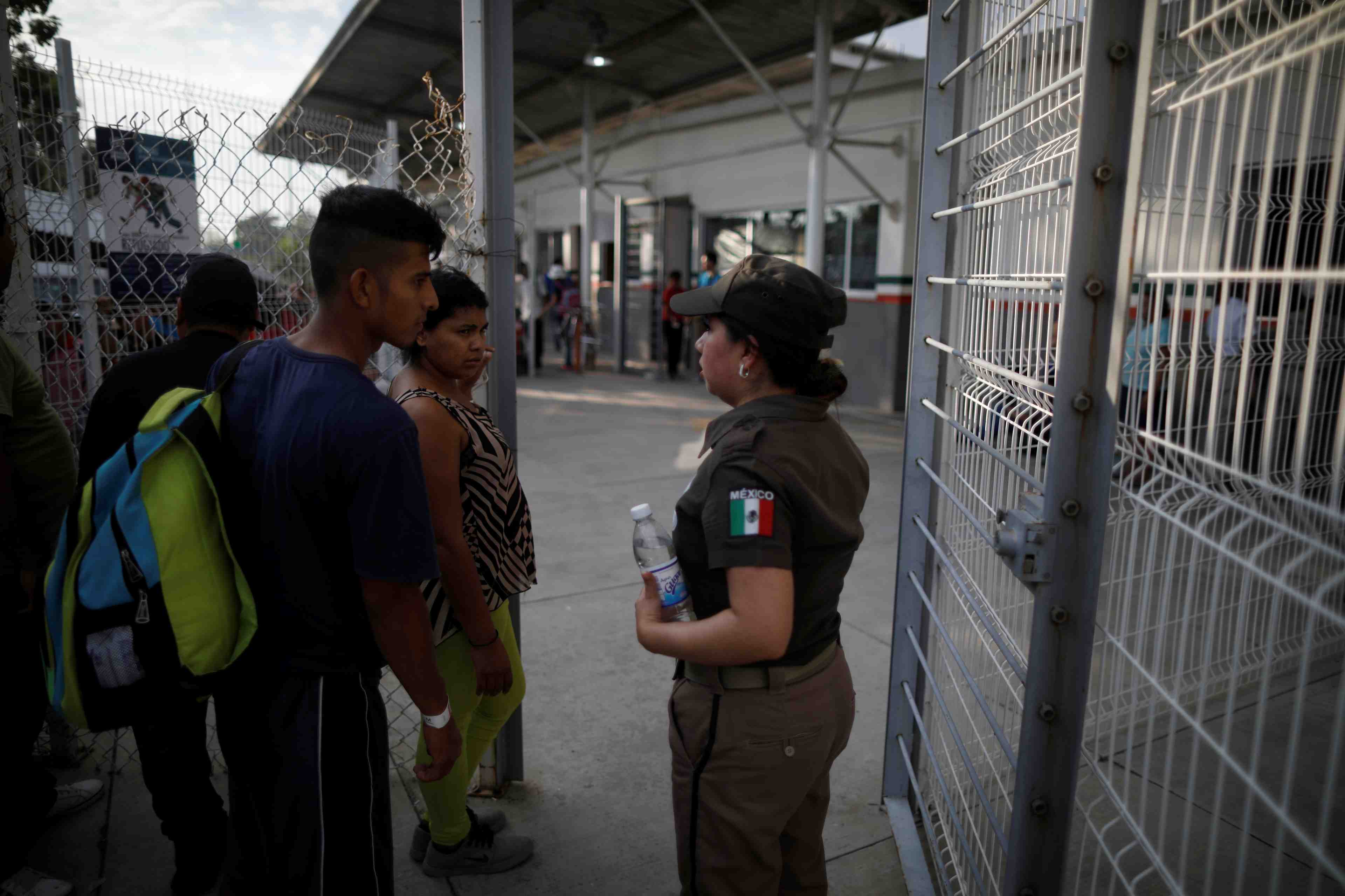 Pres d'un millier de migrants, en route vers les usa, arrivent au mexique