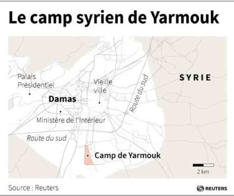 Le camp syrien de yarmouk