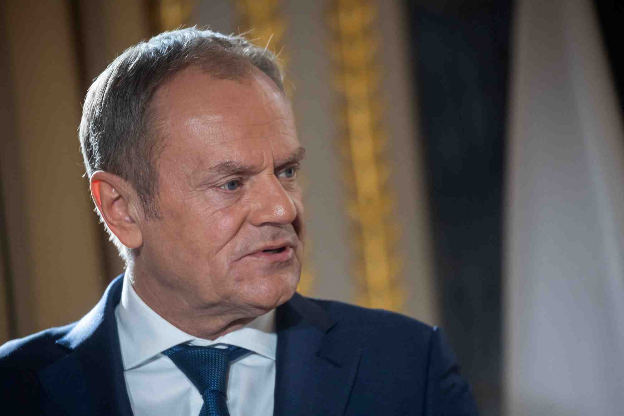 Le president francais macron rencontre le premier ministre polonais tusk a paris