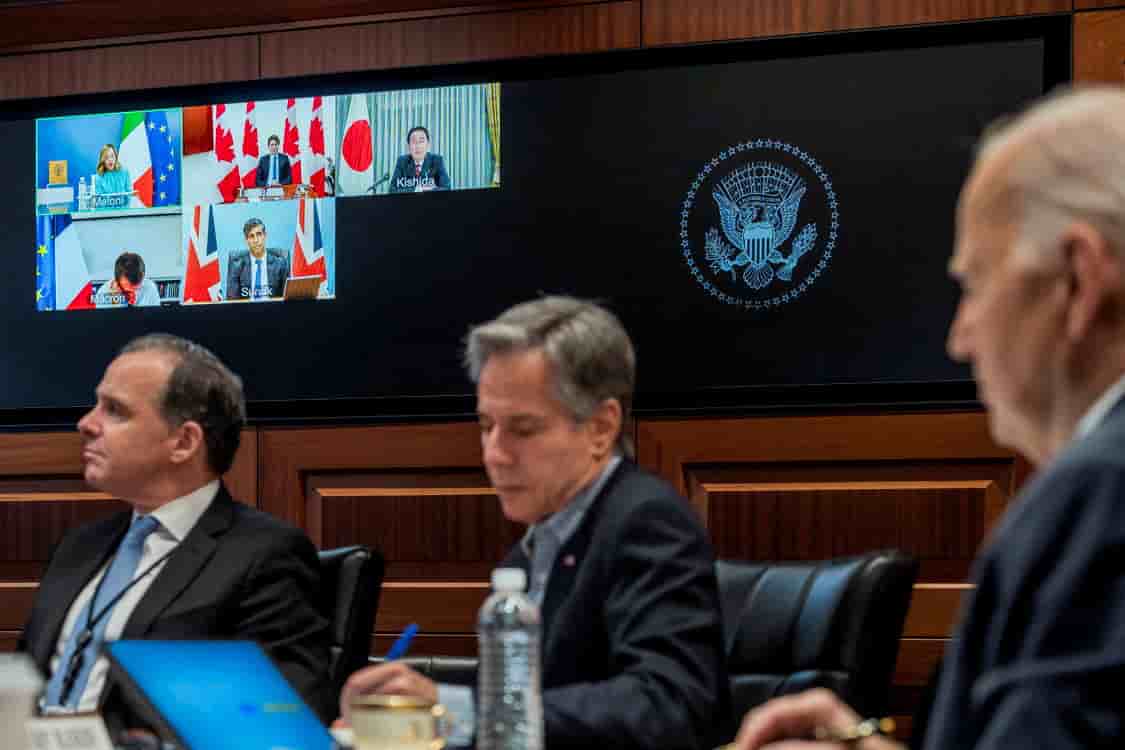 Réunis à Capri en Italie pendant trois jours, le G7 comprend les Etats-Unis, le Japon, le Canada, la France, l'Allemagne, le Canada et l'Italie, qui préside cette année le groupe.