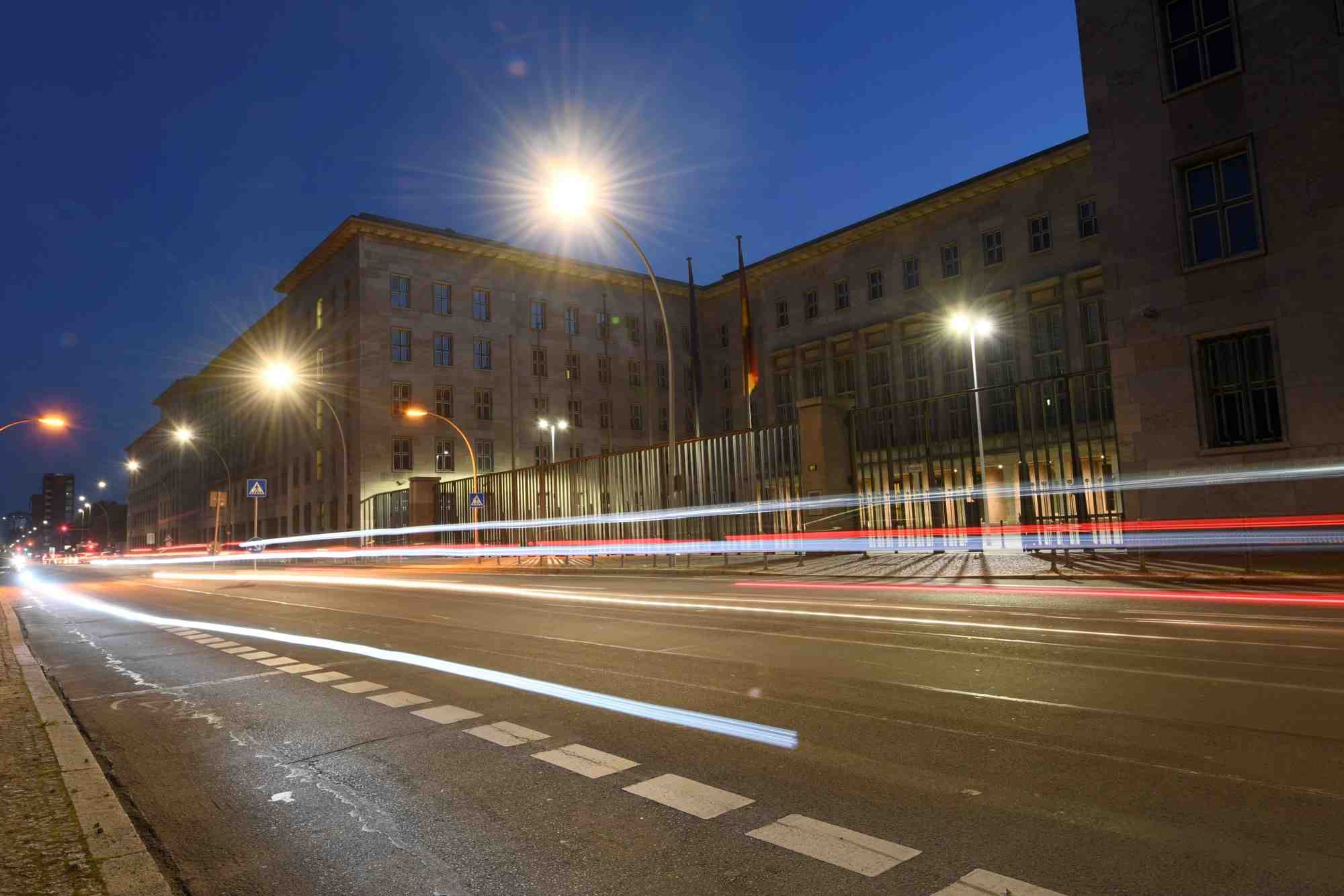 Vue generale du ministere federal allemand des finances a berlin