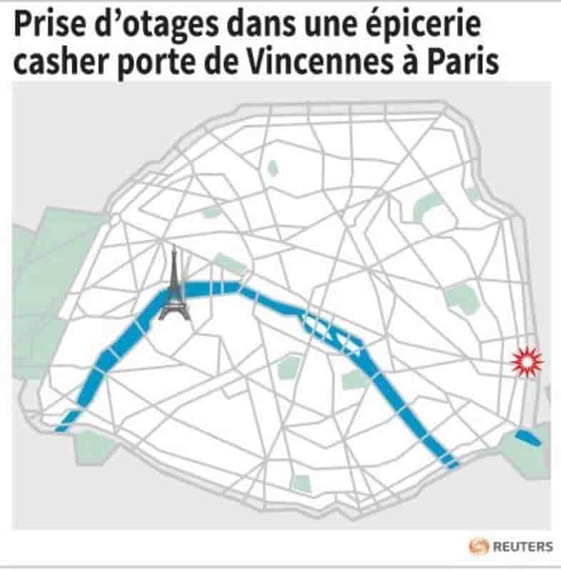 Prise d'otages dans une epicerie casher a paris
