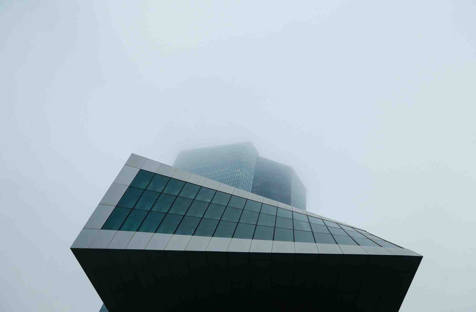 Le siege de la banque centrale europeenne est photographie a francfort