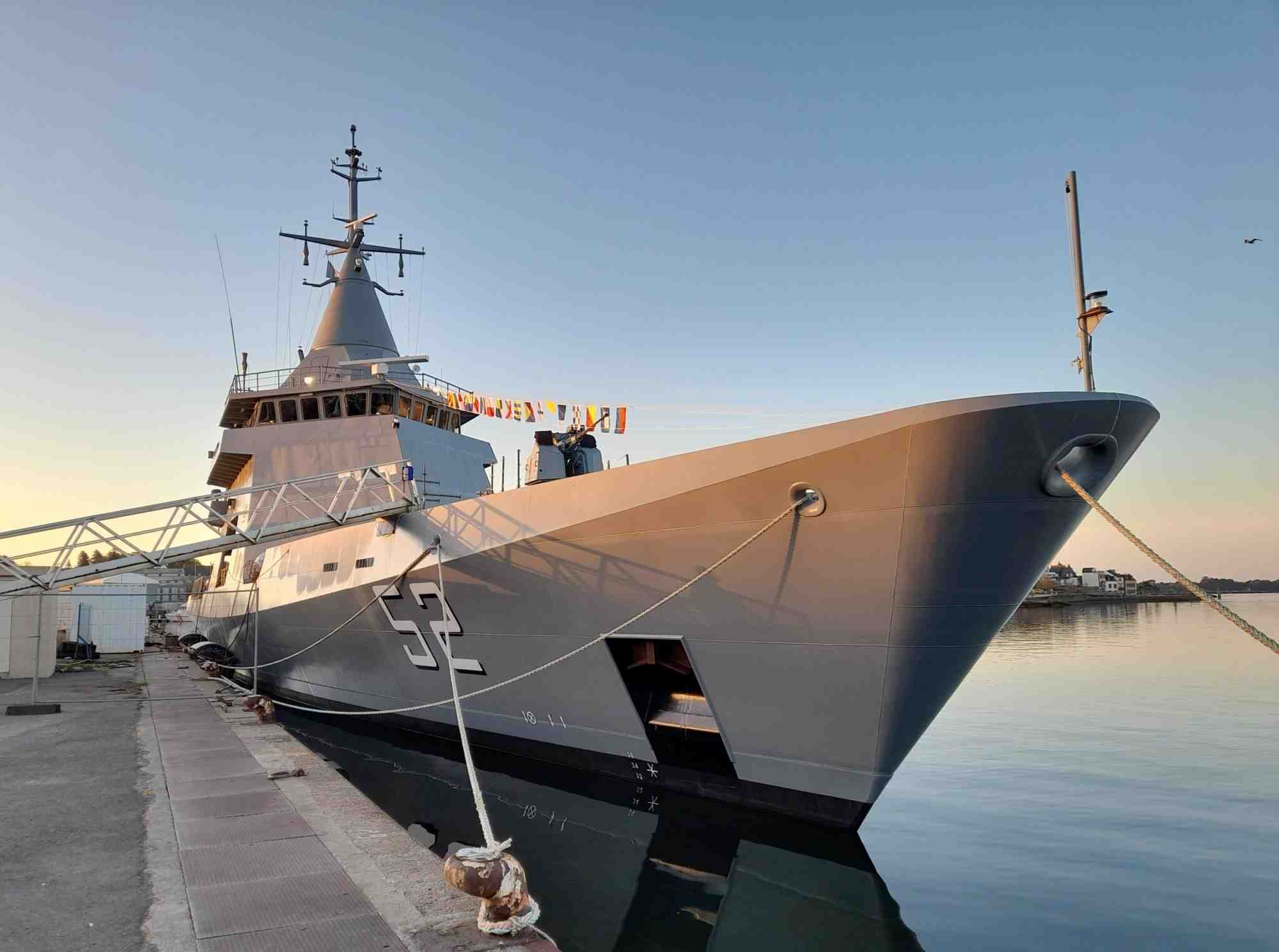 Kership a livré en avril 2021 à la marine argentine le deuxième patrouilleur hauturier argentin, de type OPV 87, le Piedrabuena.