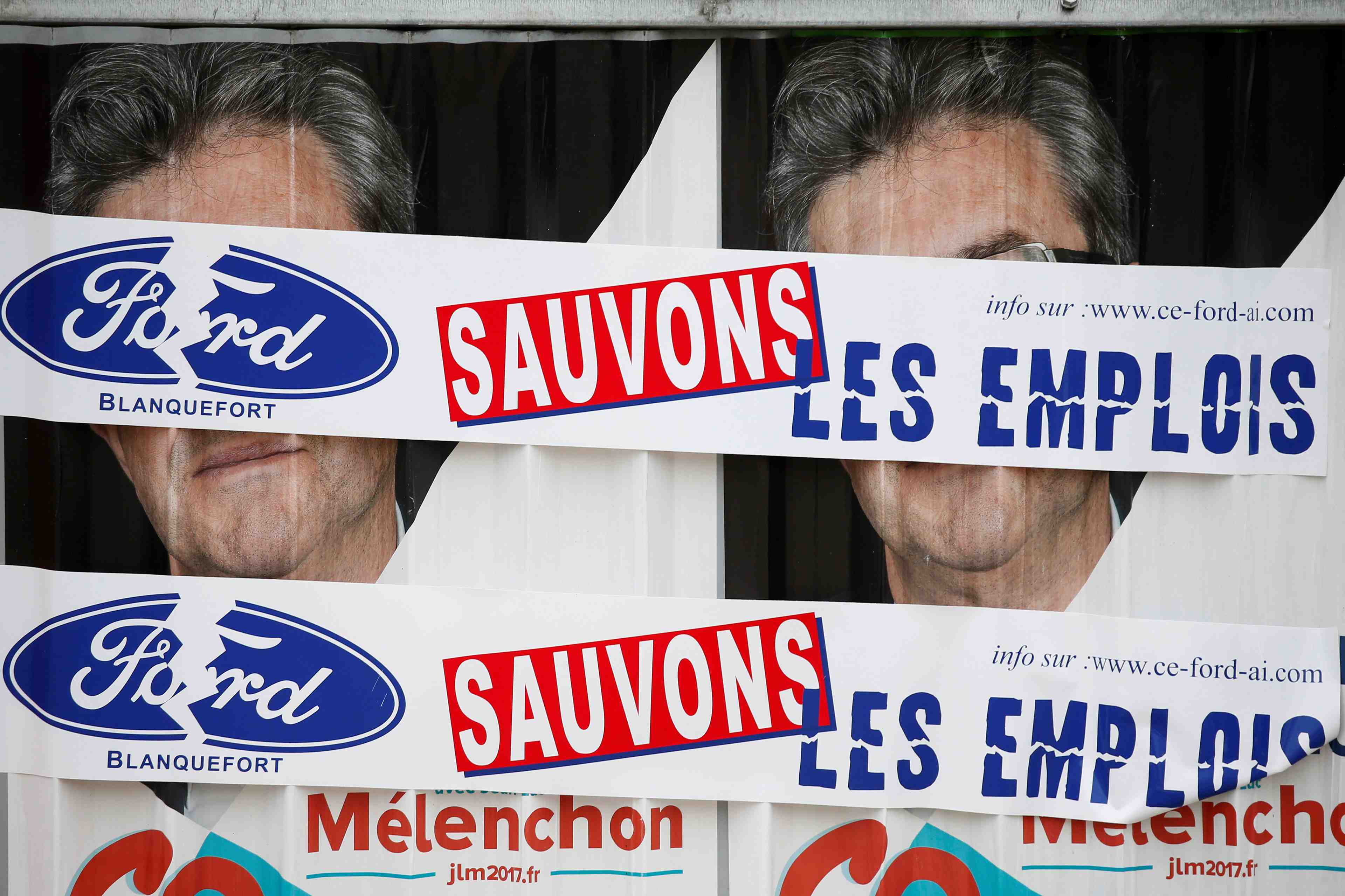 Pres de 500 manifestants pour les emplois de ford blanquefort