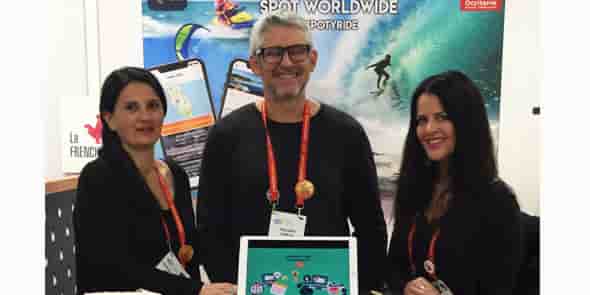 Philippe Sirech, cofondateur de Spotyride à Montpellier, au CES 2019 de Las Vegas
