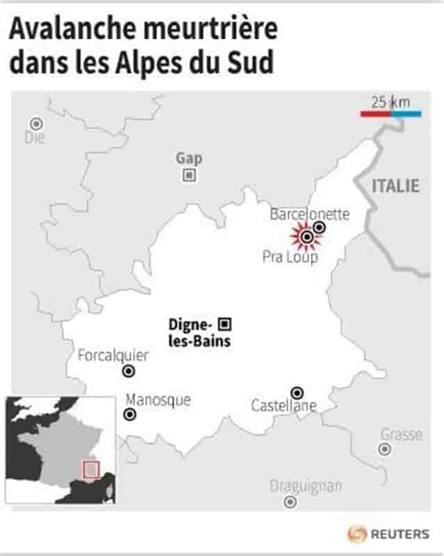 Un skieur meurt dans une avalanche dans les Alpes du Sud