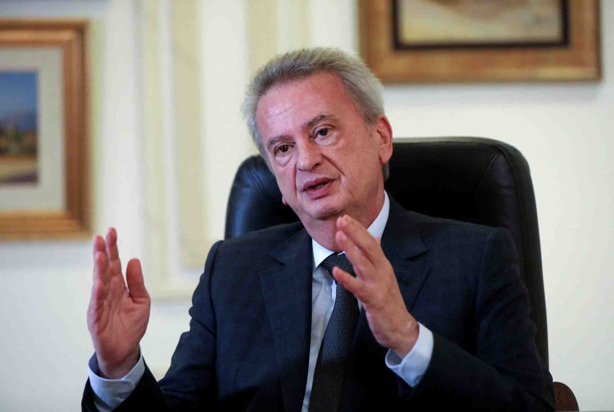 Le gouverneur de la banque centrale du liban, riad salameh