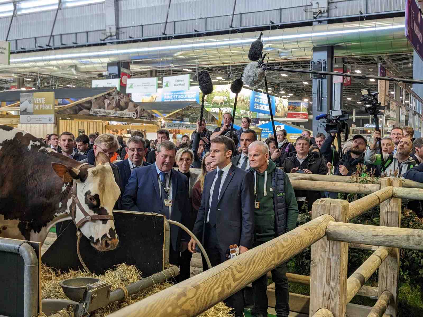 Emmanuel Macron au Salon de l'Agriculture.