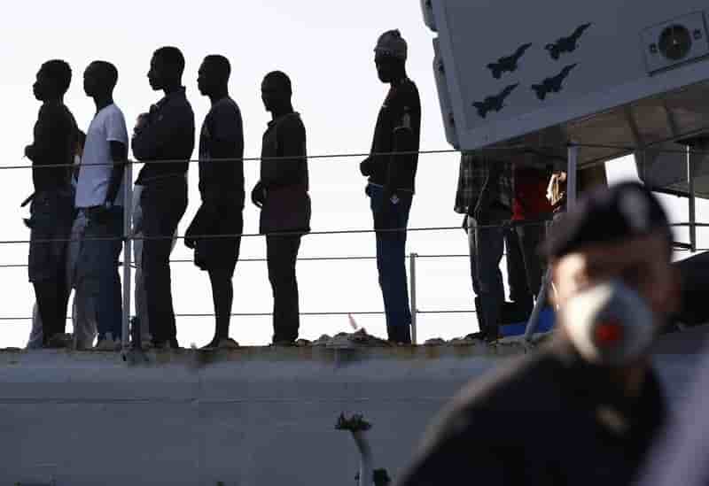 Afflux de migrants à la frontière avec l'Italie