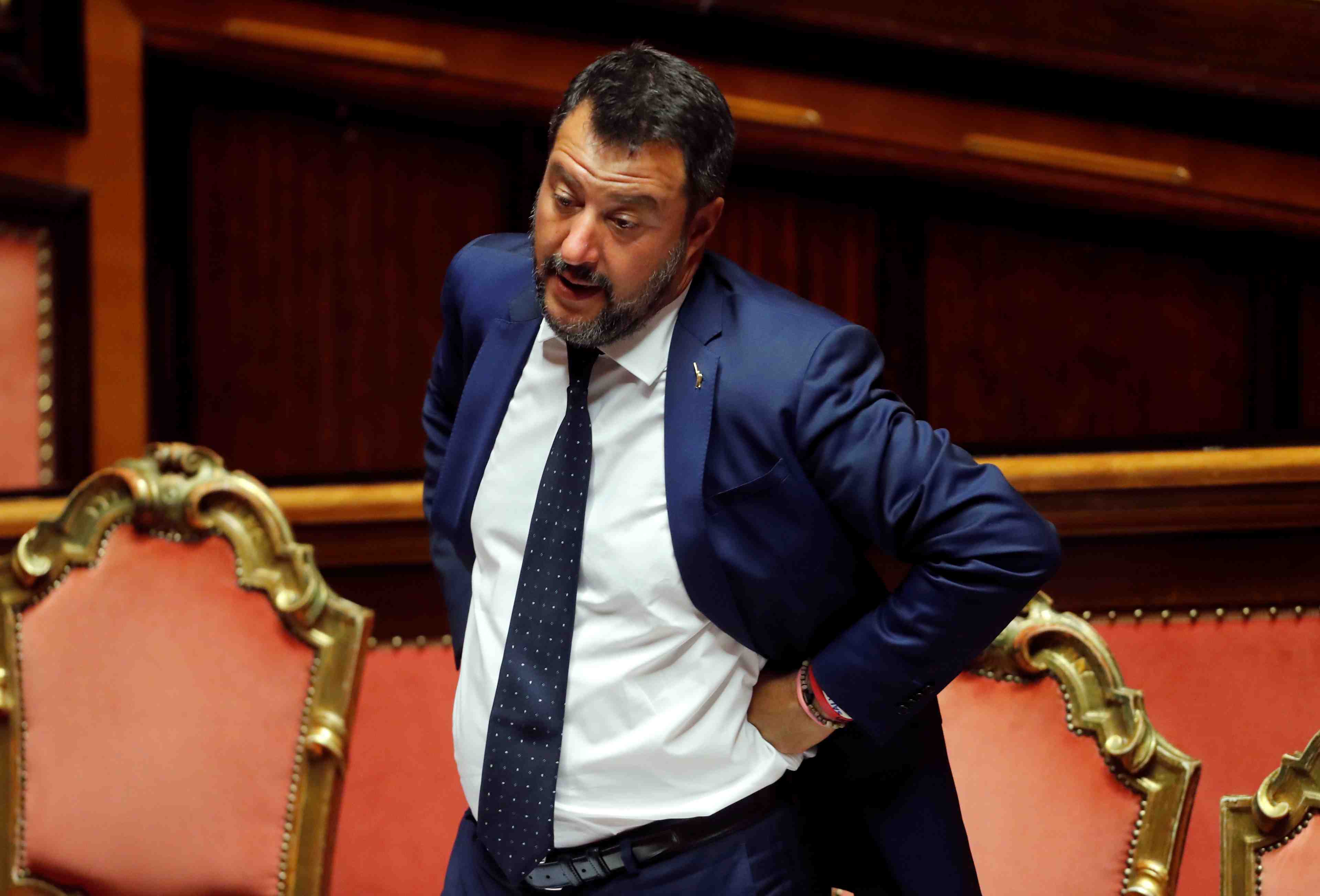 Crise ouverte en italie, salvini reclame des legislatives anticipees
