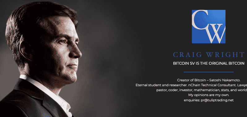 Le site de l'informaticien Craig Wright.