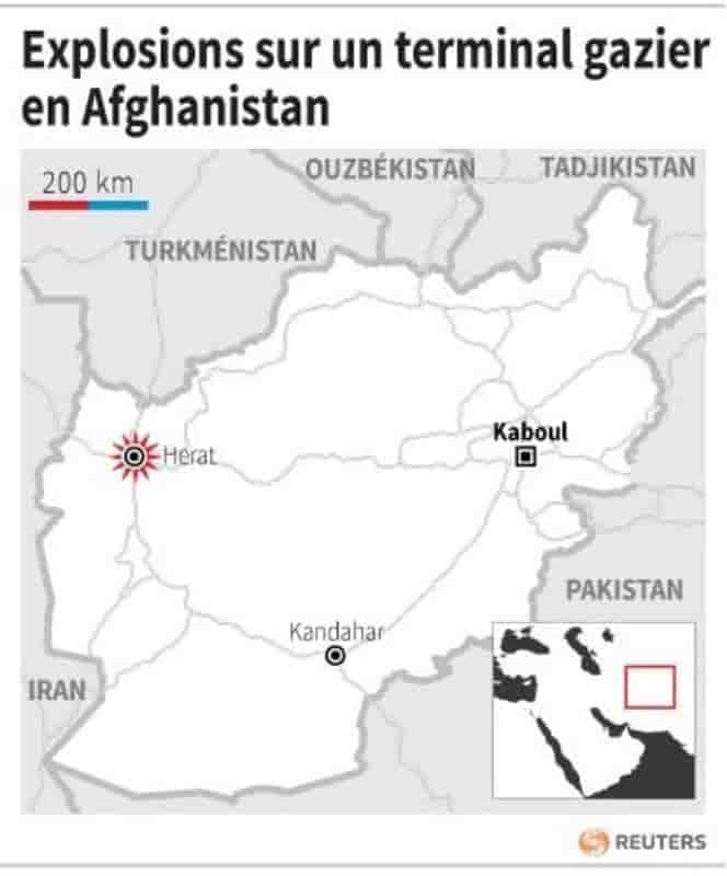 Explosion sur un terminal gazier en afghanistan