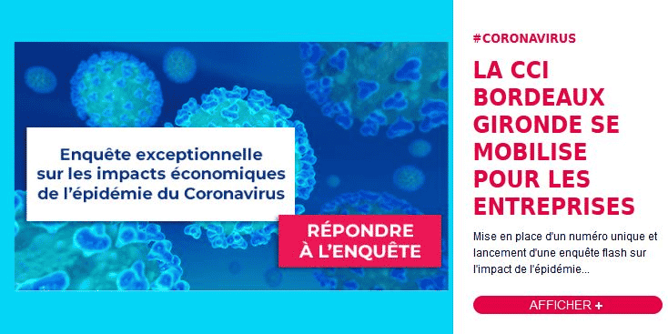 La Chambre de commerce et d'industrie Bordeaux Gironde lance un numéro unique et une enquête en ligne pour identifier et répondre aux difficultés des entreprises.