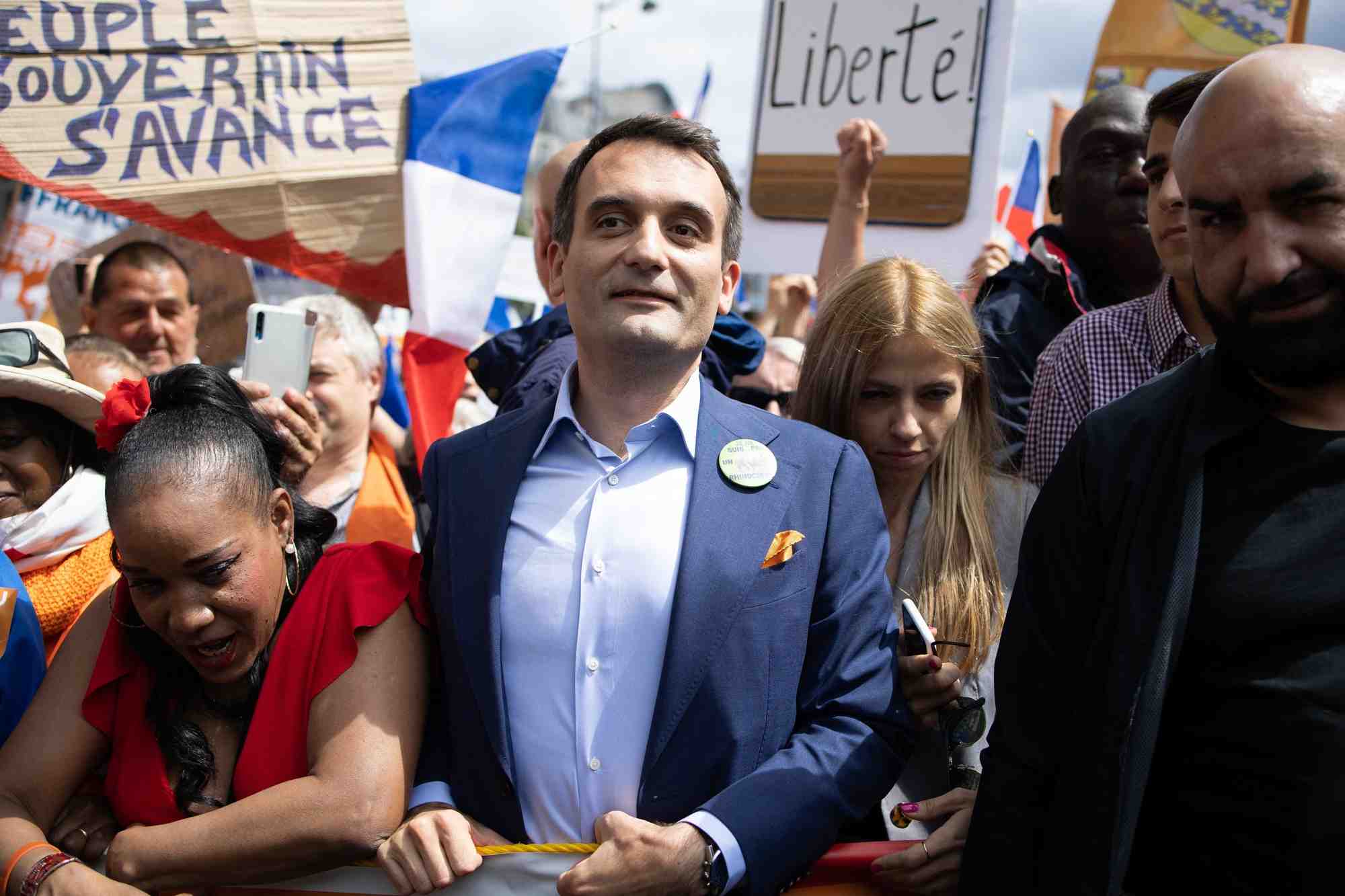 Florian Philippot, Les Patriotes, pass sanitaire, manifestation, antivax