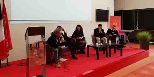 Autour de MT. Mercier (Région), P. Deniset (FrenchSouth.digital), G. Héritier (Nicollin), S. Filiber (UIMM) et X. Vasques (IBM) confirment leur engagement pour la Cité des métiers de demain