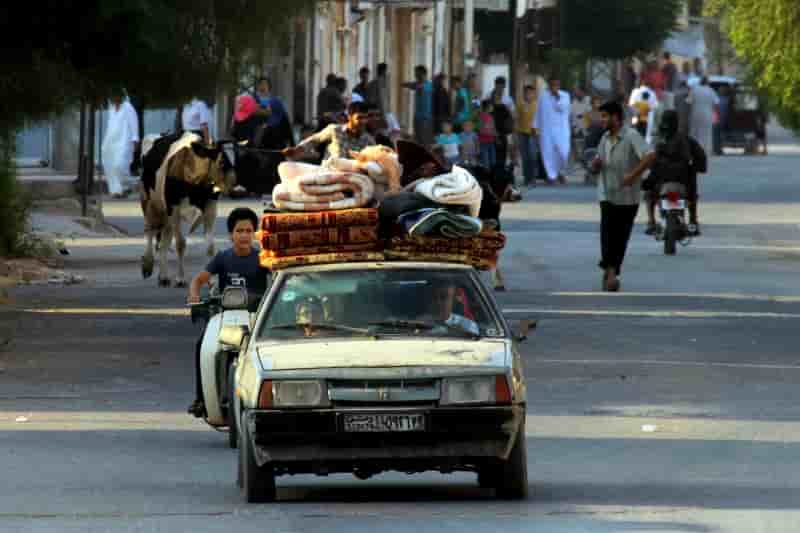 Les combats autour de la province syrienne d'hama ont fait 100.000 deplaces