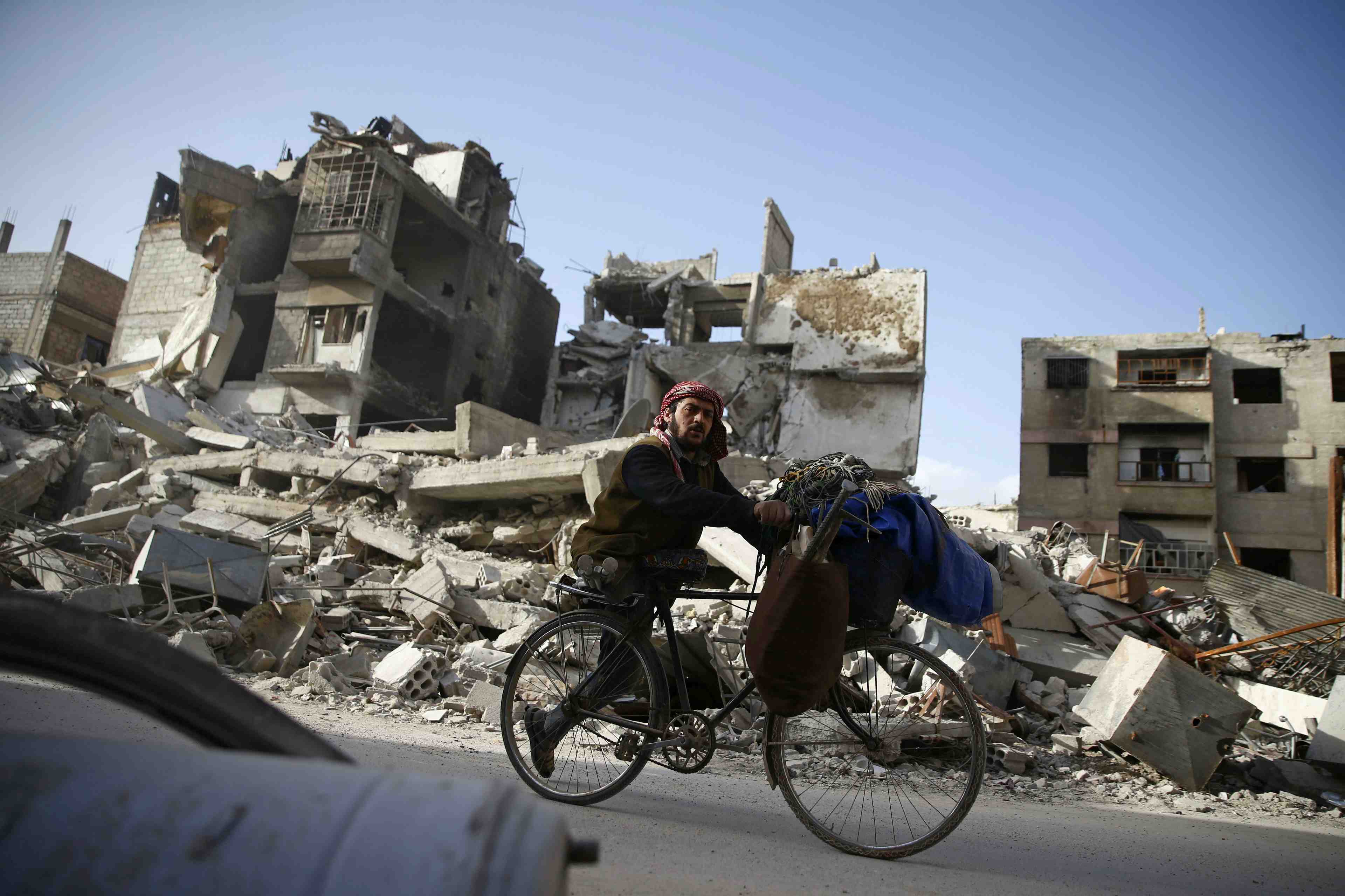 Plus d'un tiers de la ghouta orientale a ete repris, selon l'osdh