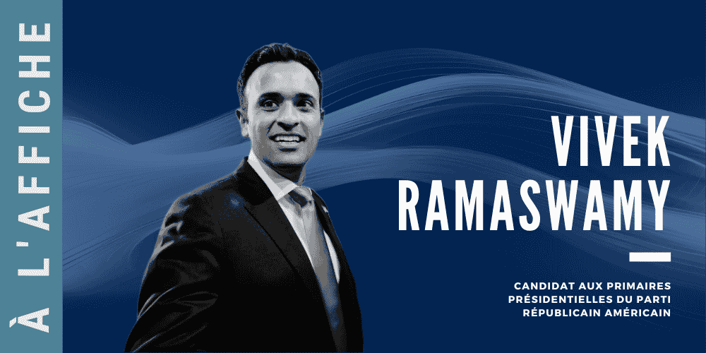 Vivek Ramaswamy, 38 ans, candidat libertarien et anti « woke » au sein du parti républicain.