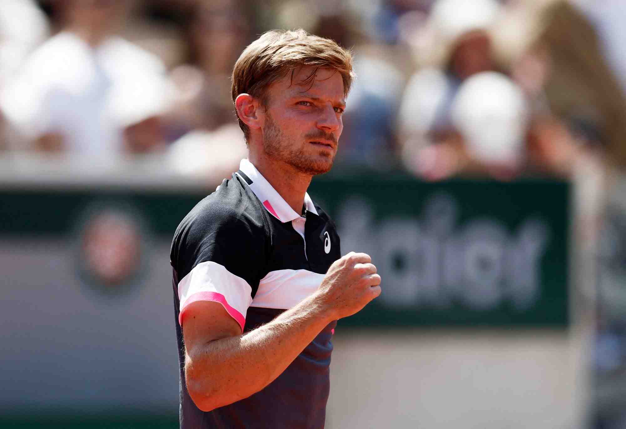 Le joueur belge david goffin a roland garros