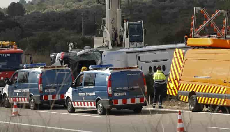Accident de car meurtrier en espagne