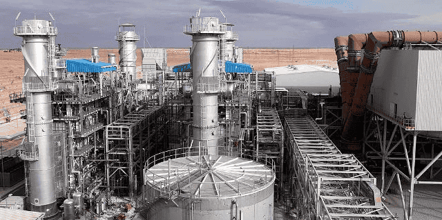 La centrale électrique mixte Hassi R'mel Algérie
