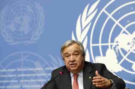 Antonio guterres assure de prendre la tete de l'onu