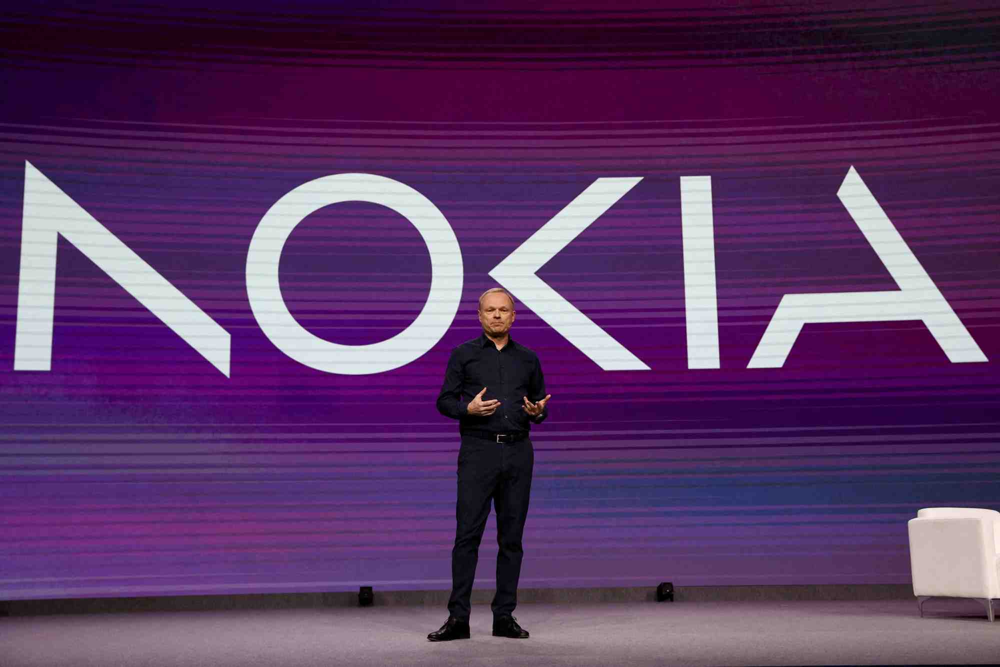 Le dg de nokia lors du congres de la gsm association a barcelone