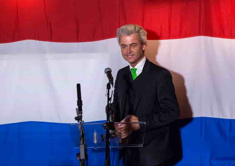 Le parti de Geert Wilders deuxième ex aequo aux Pays-Bas