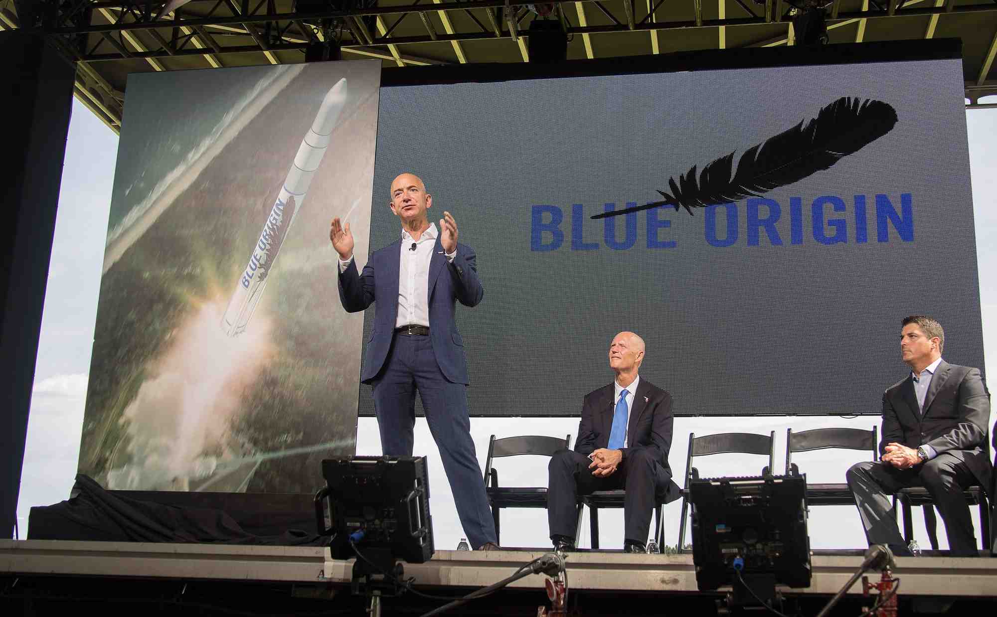 Bezos Blue Origin, Jeff Bezos, fusée Blue Origin, Donald Trump, Amazon, voyage spatial, Twitter, campagne présidentielle américaine, Etats-Unis, djihad, musulmans, attentats terroristes, Washington Post, optimisation fiscale, Washington Post,