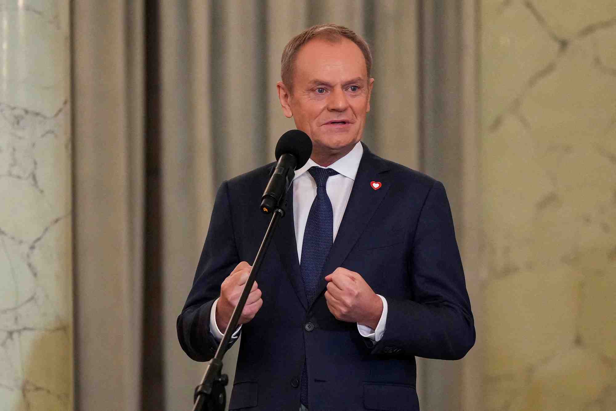 Prestation de serment du nouveau cabinet polonais, a varsovie